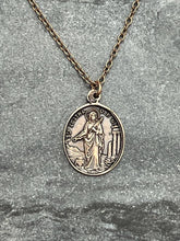 Load image into Gallery viewer, Saint Agatha and Saint Lucy Solid Bronze Necklace
