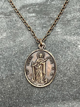 Load image into Gallery viewer, Saint Lucy Solid Bronze Necklace
