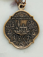 Load image into Gallery viewer, Stations of the Cross and Three Hail Mary Chaplet - Malachite and Bronze CeCeAgnes
