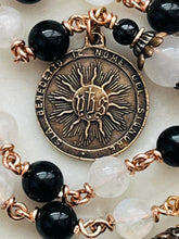 Load image into Gallery viewer, White Moonstone, Onyx and Bronze Rosary - Saint Catherine of Siena CeCeAgnes
