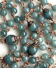Load image into Gallery viewer, First Communion Rosary - Bronze and Guatemalan Jade -
