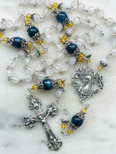 Load image into Gallery viewer, Moonstone Rosary: Sterling Silver, Citrine &amp; Kyanite - CeCeAgnes
