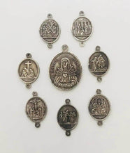 Load image into Gallery viewer, Our Lady of Sorrows Seven Sorrows Medals: 1488 Antique Reproduction Rosary Links
