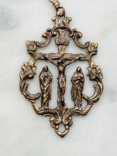 Load image into Gallery viewer, Saint Joseph, Miraculous Medal, Saint Michael Rosary: Onyx &amp; Bronze Single Decade Tenner
