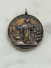 Load image into Gallery viewer, Saint Columbanus Medal, Solid Bronze, Patron Saint of Motorcyclists
