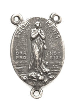 Load image into Gallery viewer, Stella Maris Rosary Center - Sterling Silver - Antique Reproduction 790c CeCeAgnes Rosary Parts
