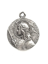 Load image into Gallery viewer, Saint Joan of Arc Medal: 423 Sterling Silver Reproduction
