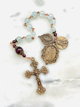 Load image into Gallery viewer, Divine Mercy Rosary - Bronze Single Decade Tenner
