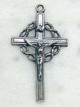 Load image into Gallery viewer, Crown of Thorns Crucifix - Sterling Silver CeCeAgnes Rosary Parts
