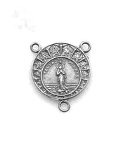 Load image into Gallery viewer, Stella Maris Rosary Center - Sterling Silver - Antique Reproduction 1504 CeCeAgnes Rosary Parts

