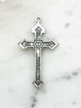 Load image into Gallery viewer, Pardon Crucifix Pendant - Sterling Silver - Antique Reproduction CeCeAgnes Rosary Parts
