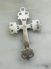Load image into Gallery viewer, French Crucifix Pendant - Sterling Silver - Antique Reproduction CeCeAgnes Rosary Parts
