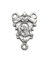 Load image into Gallery viewer, Jesus and Mary Rosary Center - Sterling Silver- 451 CeCeAgnes Rosary Parts
