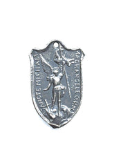 Load image into Gallery viewer, Medal - Saint Michael - Sterling Silver - Antique Reproduction 1431 CeCeAgnes Rosary Parts
