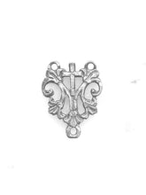 Load image into Gallery viewer, Rosary Center - Marian Auspice - Sterling Silver - Antique Reproduction 216 CeCeAgnes Rosary Parts
