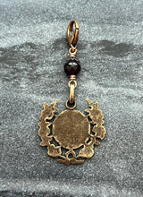 Load image into Gallery viewer, Bag Charm North American Martyrs Zipper Pull - Bronze and Garnet
