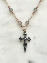 Load image into Gallery viewer, Cross of Saint James Necklace - Solid  Bronze

