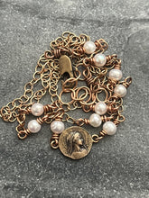Load image into Gallery viewer, Blessed Virgin Mary Necklace - Solid Bronze
