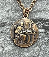 Load image into Gallery viewer, Saint Thomas Aquinas Solid Bronze Necklace
