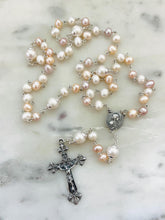 Load image into Gallery viewer, Petite Heirloom Rosary - Sterling Silver - Freshwater Pearl
