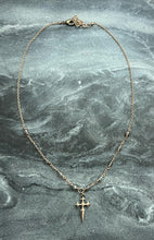 Load image into Gallery viewer, Cross of Saint James Necklace - Solid  Bronze
