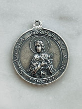 Load image into Gallery viewer, Saint Agnes and Saint Maria Goretti Sterling Silver - Antique French Reproduction CeCeAgnes Rosary Parts
