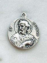 Load image into Gallery viewer, Saint Peter and Saint Paul Double Sided Medal: Sterling Silver Reproduction
