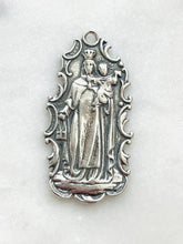 Load image into Gallery viewer, Our Lady of Carmel - Sterling Silver - Antique French Reproduction CeCeAgnes Rosary Parts
