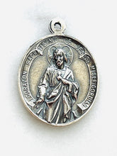 Load image into Gallery viewer, Our Lady of Guadalupe Sterling Silver Medal – Antique French Reproduction Pendant
