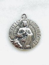 Load image into Gallery viewer, Saint Luke the Evangelist Medal - Sterling Silver Reproduction
