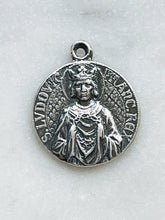 Load image into Gallery viewer, Saint Louis IX Medal - Sterling Silver Reproduction
