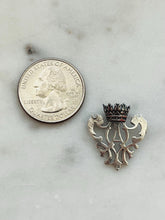 Load image into Gallery viewer, Blessed Virgin Mary Crown Rosary Centerpiece - Sterling Silver - Antique Reproduction CeCeAgnes Rosary Parts
