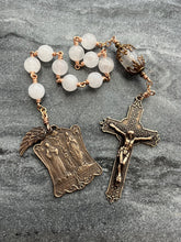 Load image into Gallery viewer, Indulgence Prayer Tenner - Ornate Bronze and Moonstone Single Decade Rosary CeCeAgnes
