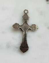 Load image into Gallery viewer, Crucifix Pendant - Sterling Silver - Antique Reproduction CeCeAgnes Rosary Parts
