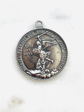 Load image into Gallery viewer, Saint Michael - Sterling Silver - Antique French Reproduction CeCeAgnes Rosary Parts
