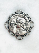 Load image into Gallery viewer, Saint Joan of Arc Medal: Sterling Silver Reproduction
