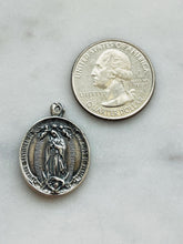 Load image into Gallery viewer, Our Lady of Guadalupe Sterling Silver Medal – Antique French Reproduction Pendant
