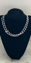 Load image into Gallery viewer, Sterling Silver &amp; Freshwater Pearl Seven Rosary Necklace - Seven Sorrows Chaplet
