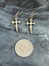 Load image into Gallery viewer, Saint James Cross Bronze Earrings
