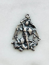 Load image into Gallery viewer, Saint Michael Sterling Silver Reproduction
