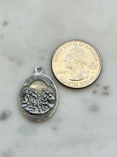 Load image into Gallery viewer, Purgatory and Assumption Sterling Silver Medal - Antique Reproduction
