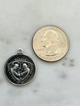 Load image into Gallery viewer, Saint Dymphna Sterling Silver Medal - Antique Reproduction
