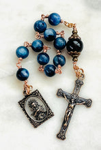 Load image into Gallery viewer, Our Lady of Sorrows Rosary - Kunzite and Bronze Single Decade Rosary
