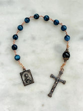 Load image into Gallery viewer, Our Lady of Sorrows Rosary - Kunzite and Bronze Single Decade Rosary
