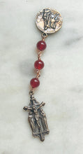 Load image into Gallery viewer, Saint Martin Three Hail Mary Chaplet - Bronze and Carnelian
