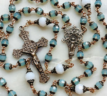 Load image into Gallery viewer, Heirloom Crystal and Bronze Rosary - Pacific Opal

