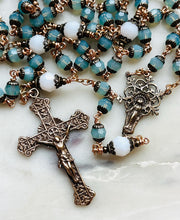 Load image into Gallery viewer, Heirloom Crystal and Bronze Rosary - Pacific Opal
