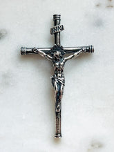 Load image into Gallery viewer, Spanish Crucifix Pendant - Sterling Silver - Antique Reproduction CeCeAgnes Rosary Parts
