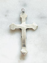 Load image into Gallery viewer, Sacraments Crucifix Pendant - Sterling Silver - Antique Reproduction CeCeAgnes Rosary Parts
