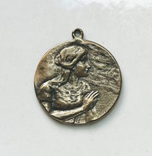 Load image into Gallery viewer, Medal - Saint Mary Magdalene  - Bronze  - Antique Reproduction 1172 CeCeAgnes Rosary Parts
